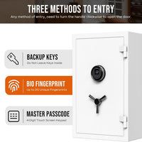 Fingerprint Fireproof Home Safe Box,Biometric Money Safe,2.12 Cuft