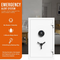 Fingerprint Fireproof Home Safe Box,Biometric Money Safe,2.12 Cuft