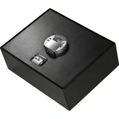 0.23 Cu. Ft. Top Opening Safe with Biometric Lock, Black Matte