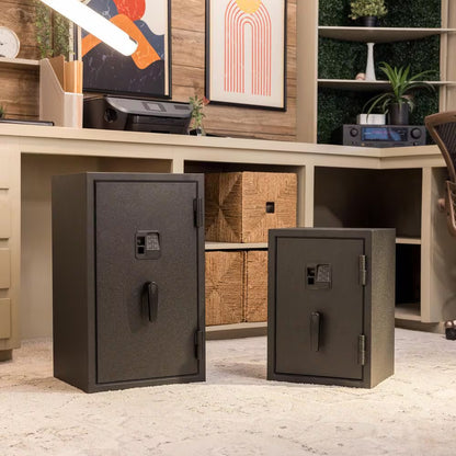 Biometric 1.0 Cu. Ft. Waterproof and Fireproof Home Safe Advanced Finger Vein Recognition Access in Matte Black