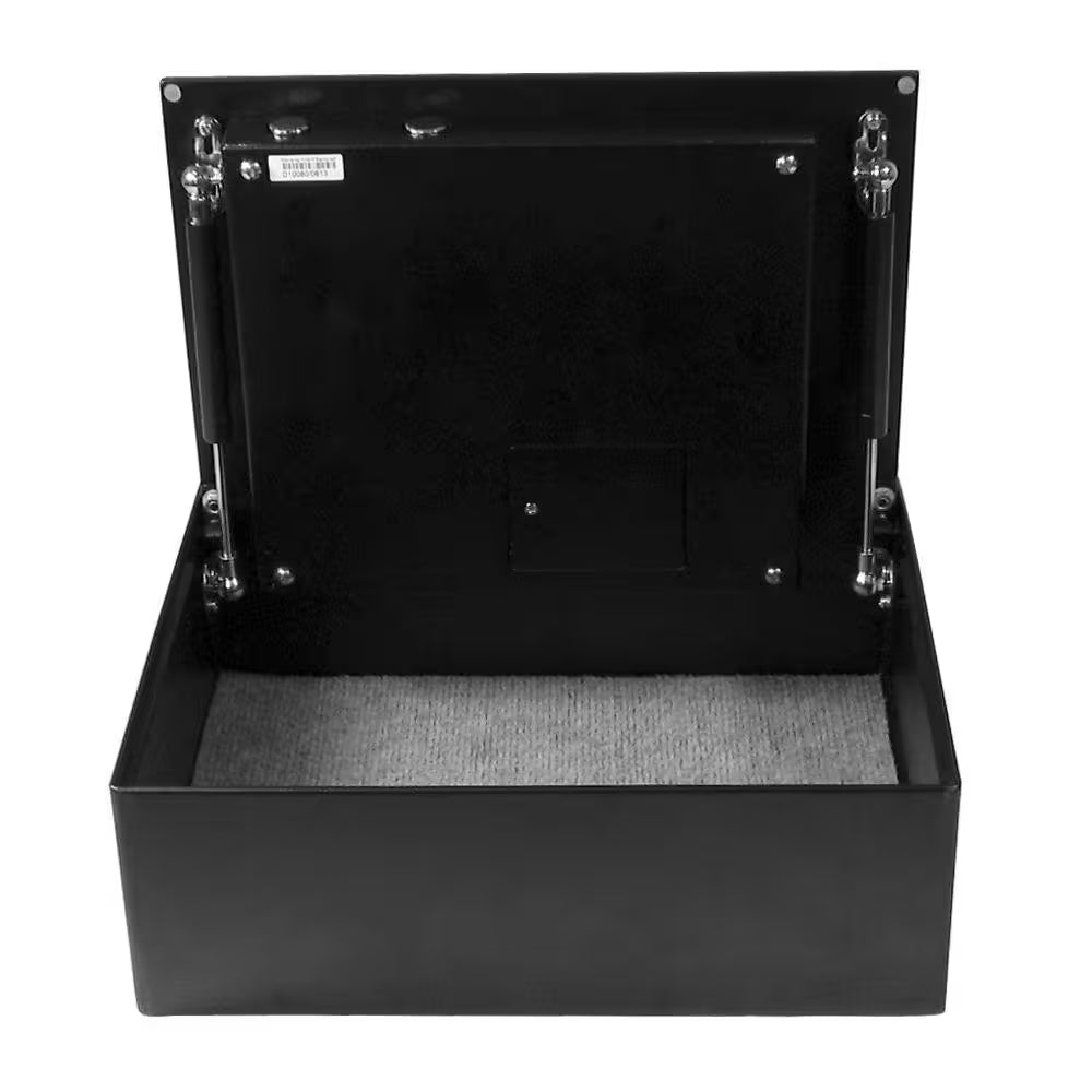 0.23 Cu. Ft. Top Opening Safe with Biometric Lock, Black Matte
