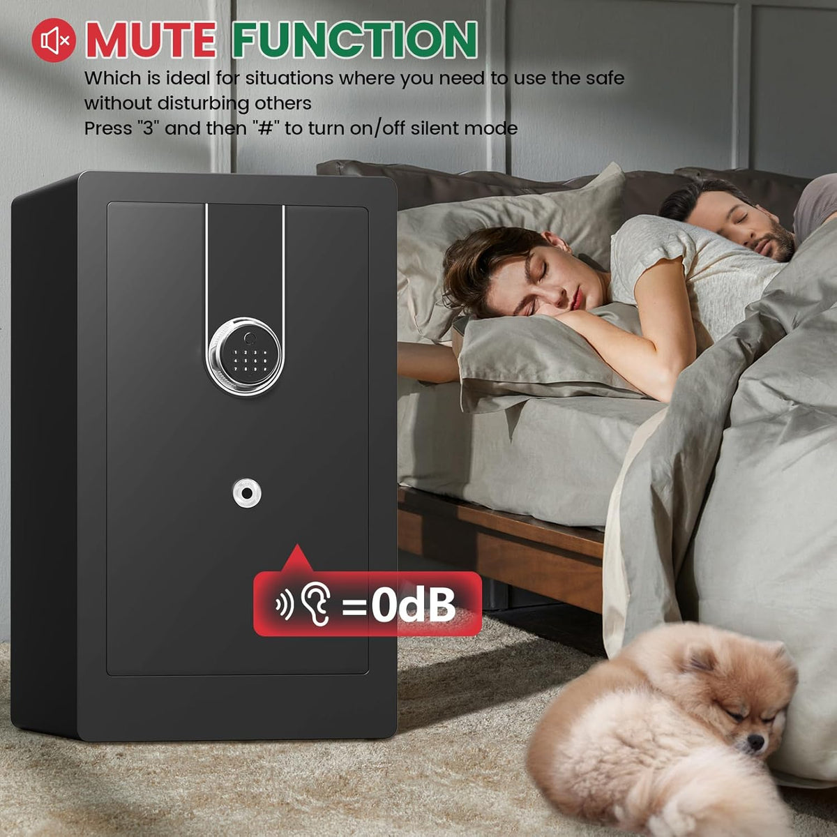 8.5 Cuft Heavy Duty Biometric Safe Box, Home Safes Water Fireproof