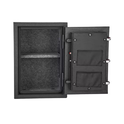 Biometric 1.0 Cu. Ft. Waterproof and Fireproof Home Safe Advanced Finger Vein Recognition Access in Matte Black